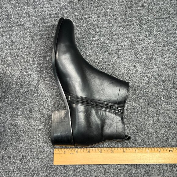 Vionic Clara Ankle Boots Women's Size 9 Black Leather Weather Resistant Booties - Picture 13 of 15